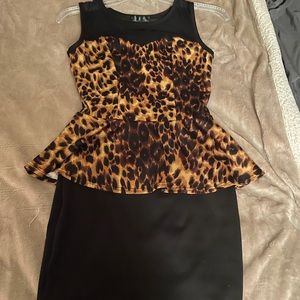 Leopard print dress